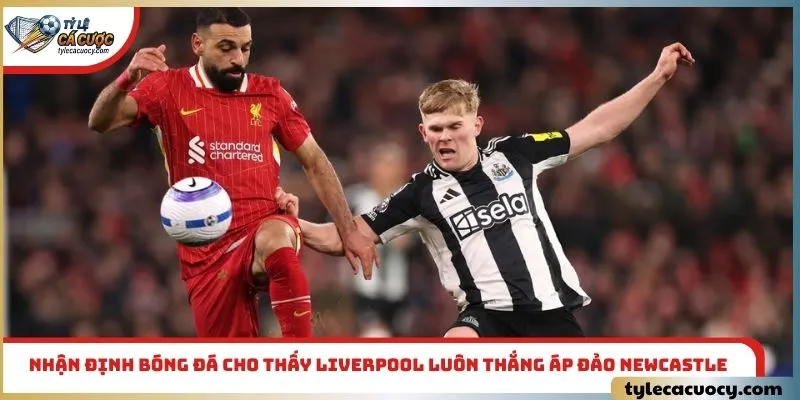 Nhận định bóng đá cho thấy Liverpool luôn thắng áp đảo Newcastle