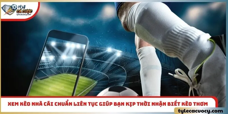 Xem kèo nhà cái chuẩn liên tục giúp bạn kịp thời nhận biết kèo thơm
